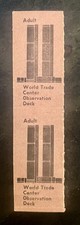 world trade center observation deck ticket stub 1981 