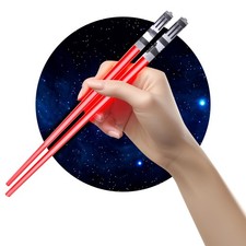 LightSaber LED Light Up Chopsticks - Red Pair, Fun Novelty Gift