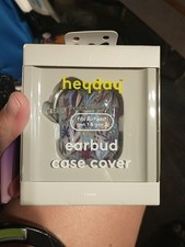 Heyday Earbud Case Cover Keychain Fits AirPods 1st  2nd Gens Clear Flowers 