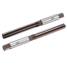 3/8" Hand Reamer H8 Alloy Tool Steel 6 Flutes Straight Shank Cutter 2Pcs