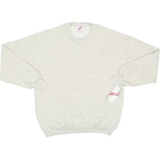 Vintage Jerzees USA Made Heather Gray Deadstock New Crewneck Sweatshirt