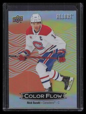 2024-25 Upper Deck Allure #CFL-40 Nick Suzuki Color Flow Orange-Yellow