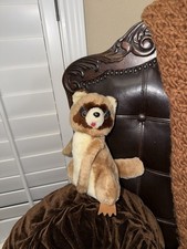 Vintage 1979 Dakin Hugging Raccoon 9  Tall Plush Stuffed Animal