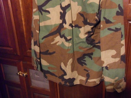 USGI BDU CAMO WOODLAND Coat Shirt Men Cold Weather MEDIUM REGULAR Military - Picture 10 of 10