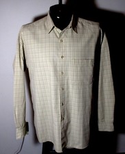 GEOFFREY BEENE Light Taupe Long Sleeve Shirt Men's Size L