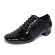 Scarpe Da Ballo YCALCP Per Uomo - Salsa, Tango, Latina, Tacco 2.5cm, Nero Con Lacci