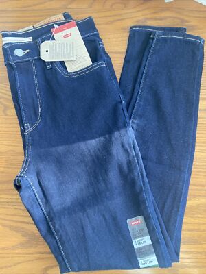Levi's INDIGO ATLAS Women's 720 High Rise Super Skinny Jeans, US 28x28 New