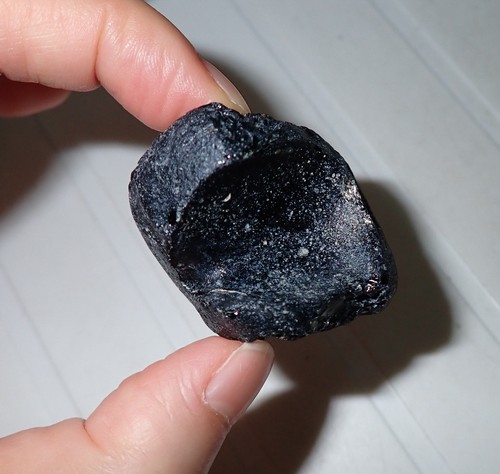 Black Indochinite Tektite Stone 40 gram 42x33x20 mm - Picture 5 of 9