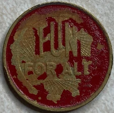 Fun For All Good Time Red ? Control ? Game Arcade Token T7678