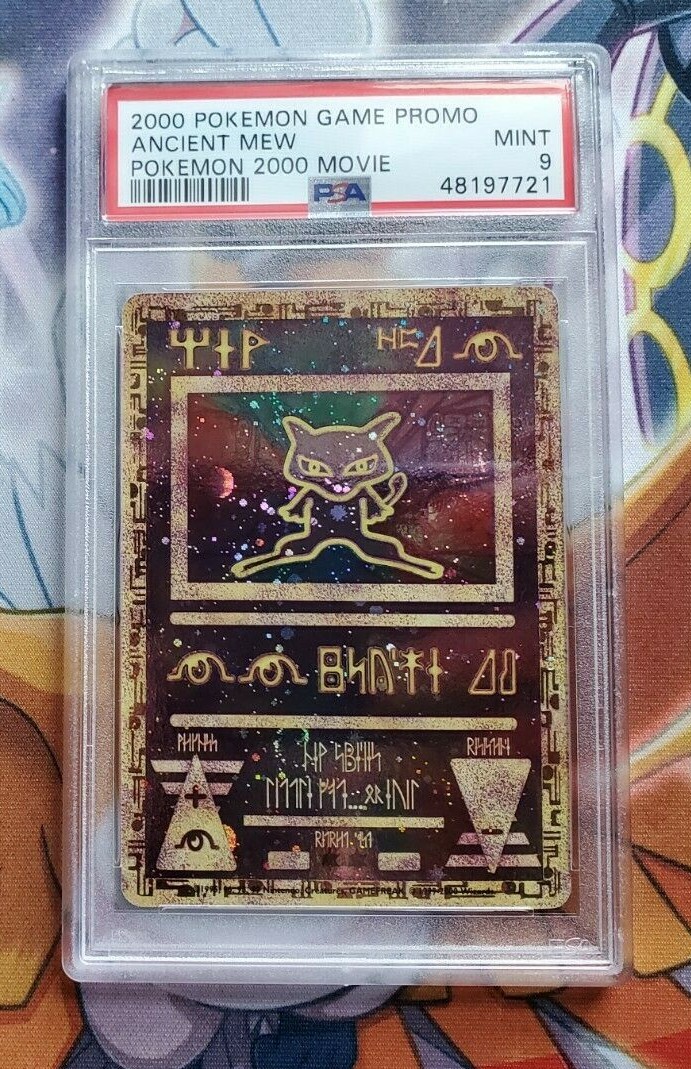Pokemon PSA 9 MINT Ancient Mew 2000 Movie Promo Double Holo Pokemon PSA 9 MINT Ancient Mew 2000 Movie Promo Double Holo