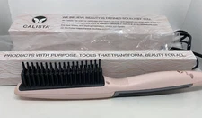 Calista TrianglPRO Triangl Pro Heated Hair Detailer Brush Flamingo Pink READ DES