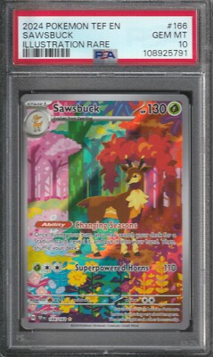 Sawsbuck IR  PSA 10 Gem Mint  166/162 Pokémon Temporal Forces