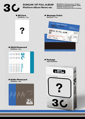 DAY6 SUNGJIN 30 1st Full Album Platform Album Ver QR+Photocard+Etc