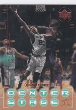 2000-01 Upper Deck Ovation Center Stage Insert Tim Duncan Spurs Free Shipping!