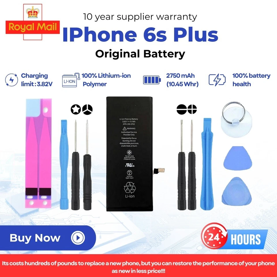 Genuine Replacement Battery For Apple IPhone 6S PLUS 2750 MAH Original + Tape