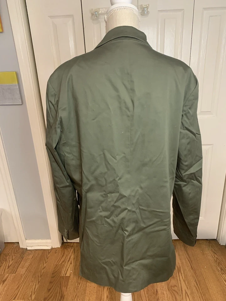 Chaqueta de Campo Safari Verde Estructura Años 90 Estilo Blazer Abrigo Deportivo Chaqueta Para Hombres XL Foto 3 de 4
