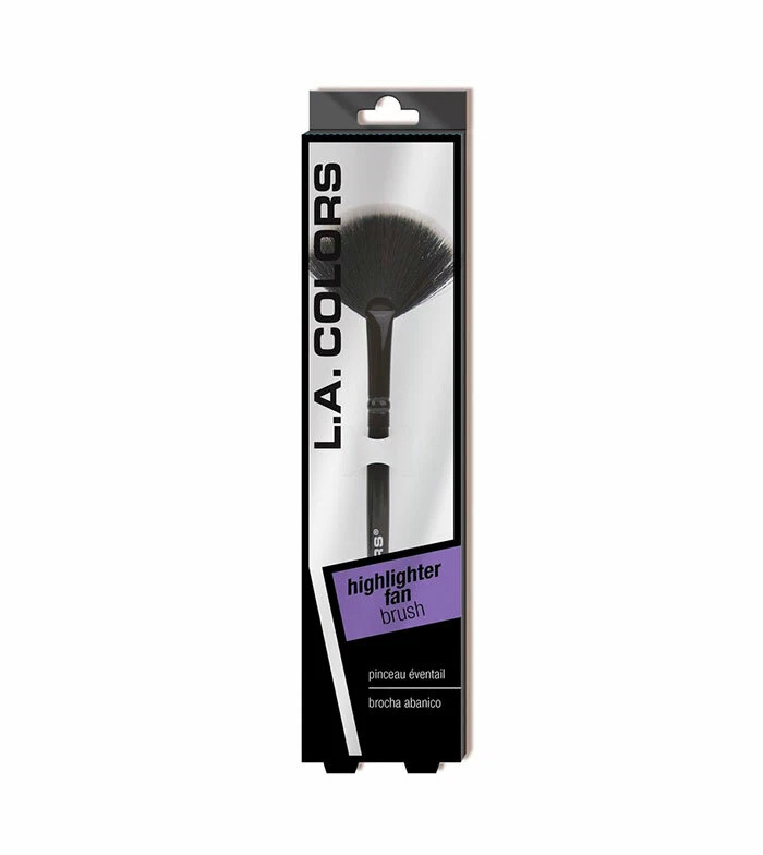 L.A. Colors Makeup Brushes Face Brush- Highlighter Fan product package