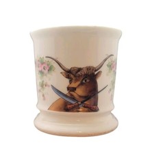 Occupational Shaving Mug Butcher Bull Knives Antique Voldan Cleveland Ohio RD