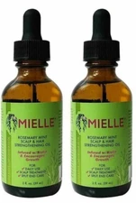 Mielle Organics Rosemary Mint Scalp & Hair Strengthening Oil Infused (Pack of 2)