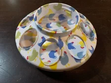 CHICK FEEDER BASE ImPECKables Printed Farm Animals/Colored Chicken 1qt/Mason Jar