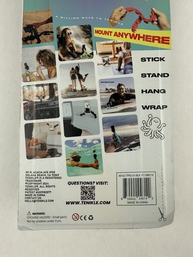 Tenikle Pro Flexible Tripod Bendable Suction Cup Camera & Phone Mount Black NEW - Picture 10 of 10