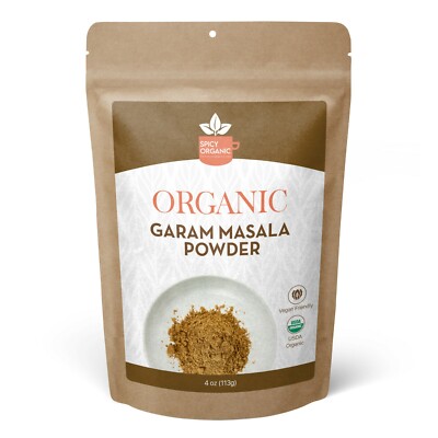 Organic Garam Masala Powder 4 oz - Pure Spice Blend for Indian Cooking