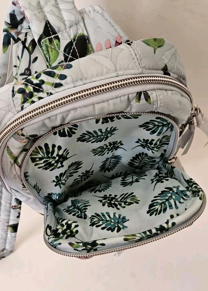 Zaino Vera Bradley Utility Sling acqua di mare fiori cintura borsa twill autentico