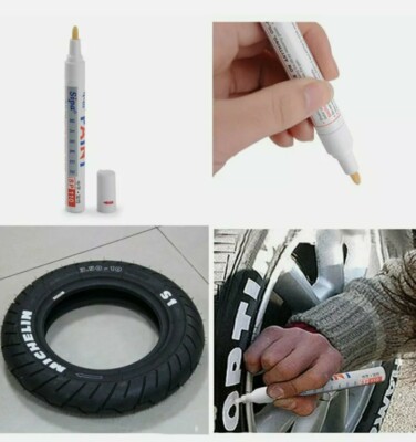 15 Stylos Peinture Jaune Pour Pneus Voiture - Marquage Rapide, Résistant à L'eau Et Aux Températures