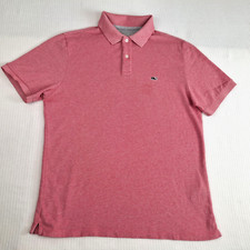 Vineyard Vines Shirt Men's Size S Small Coral Pink Edgartown Polo Short Sleeve