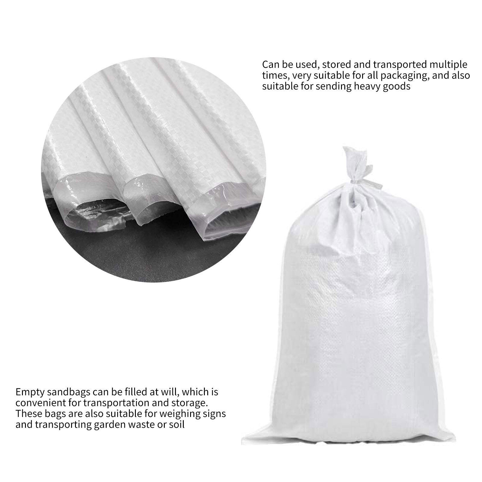 Empty Poly Sandbags Heavy Duty Sand bags for Flooding Flood Water Barrier 10pcs eBay