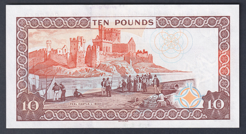 Isle of Man P-44 b. (1998) 10 Pounds. Sign -7. Queen Elizabeth 11 Portrait. UNC - Imagen 2 de 2