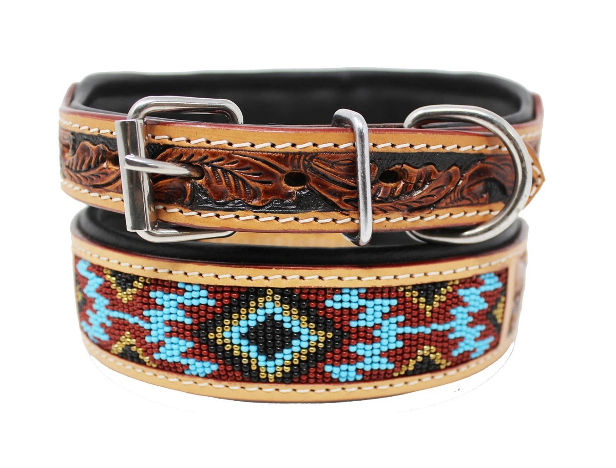 Leather dog best sale collars ebay