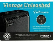2019 Mesa BOOGIE Fillmore 2x6V6 Guitar Amp Amplifier Combo Magazine Ad