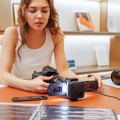 JJC 35mm Diaposive Per Pellicole Negative Adattatore Per Digalizzazione Luce LED Negative Scanner Per Nikon D850 Sony - Foto 11