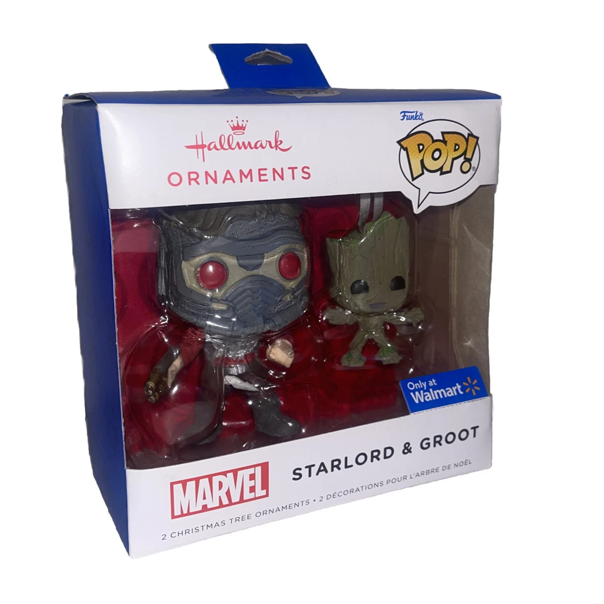 Hallmark Funko Pop Starlord & Groot Marvel Ornaments 2022 Walmart Exclusive