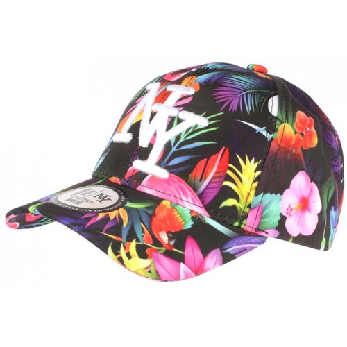 Cappellino NY Originale Tramonto Tropicale Palme - Unisex Arancione/Rosso