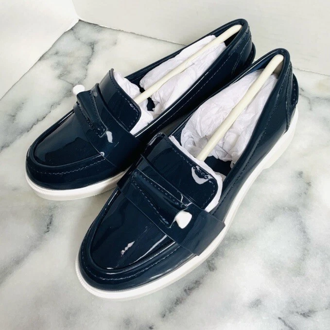 Top 57 Best Tory Burch Color Block Pocket Tee Golf Loafers Today 43 TORY BURCH Sport "POCKET TEE" Navy Patent Leather Golf Loafer/Shoe Size 5.5M NIB | eBay