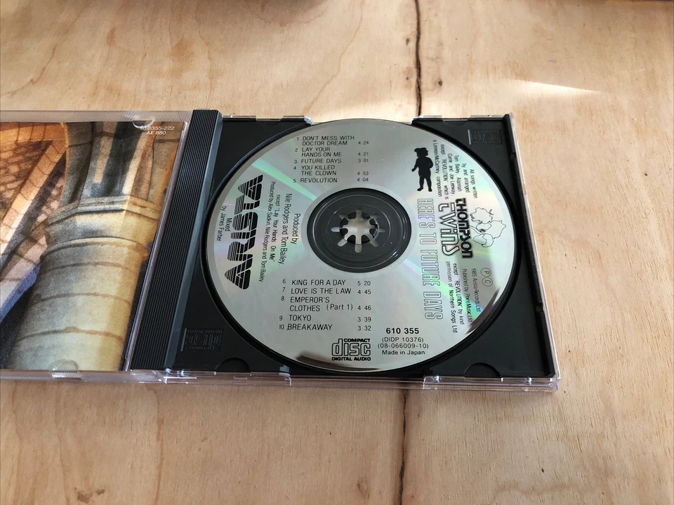 THOMPSON TWINS Here's To Future Days JAPAN EARLY Press CD 1985 - Imagem 3 de 3