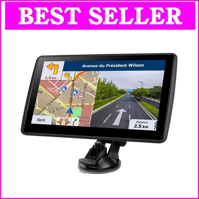All-in-One Vehicle GPS Navigator: 7-Inch Touch, 2025 Maps, Voice Directions
