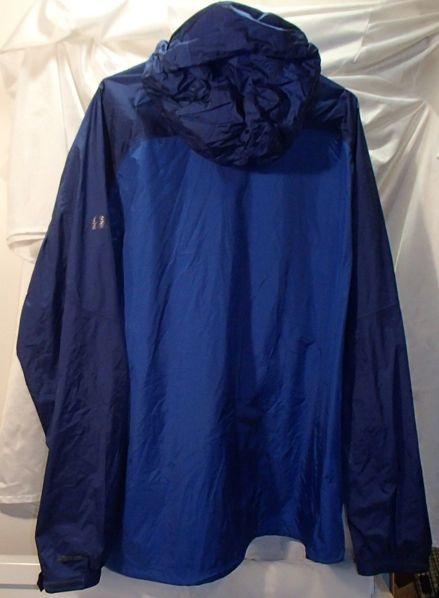 EMS Blue Hooded Rain Jacket Waterproof System3 Mens Size 2XL