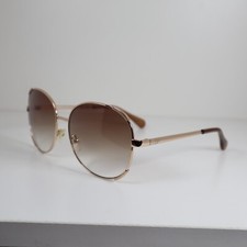 Diane von Furstenberg DVF125S 717 Gold Metal Oversized Sunglasses 60-16-135mm