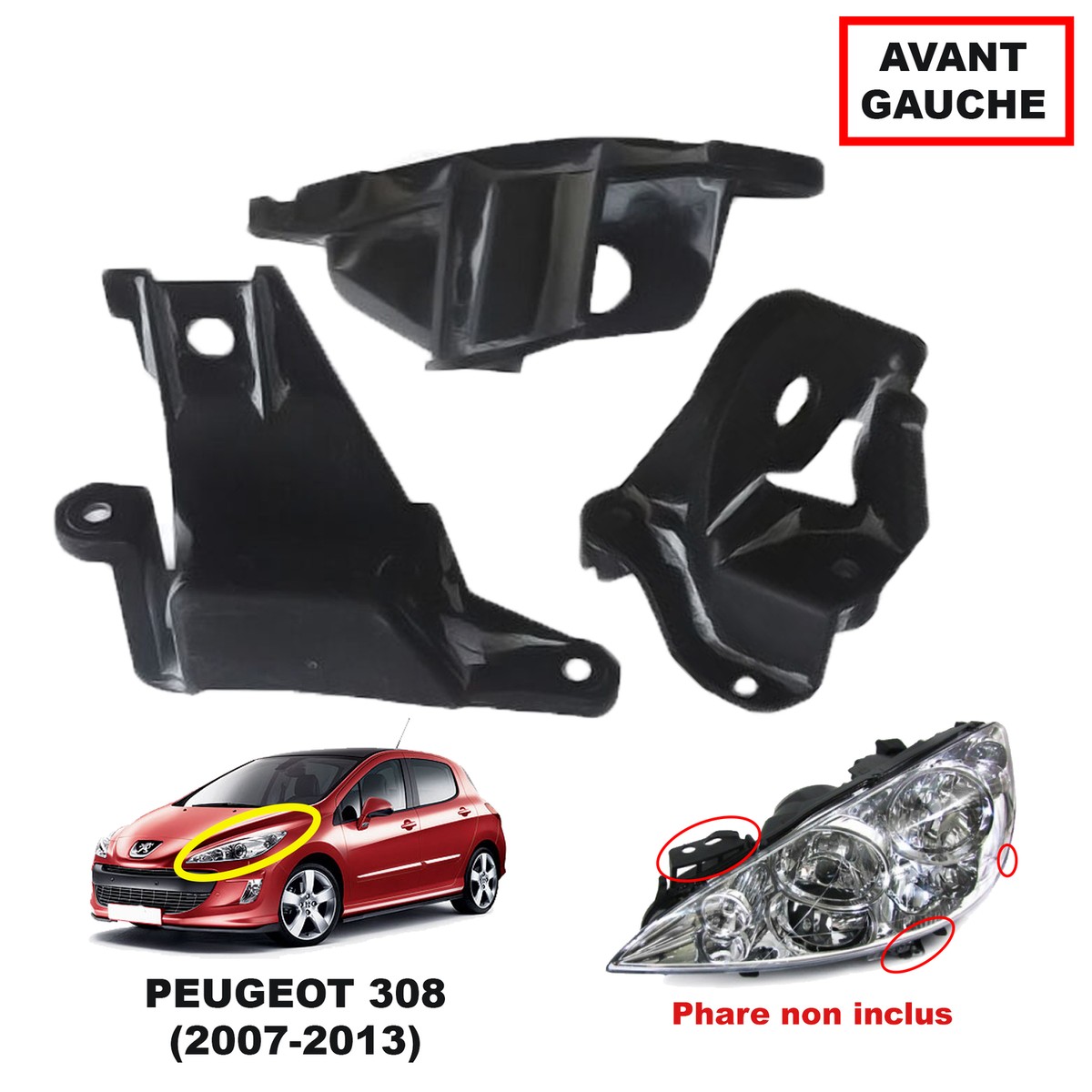 Kit De Réparation Pour Phare Gauche Peugeot 208-2008 18 – Facile à Installer !