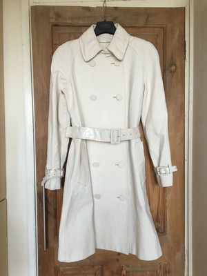 white trench coat