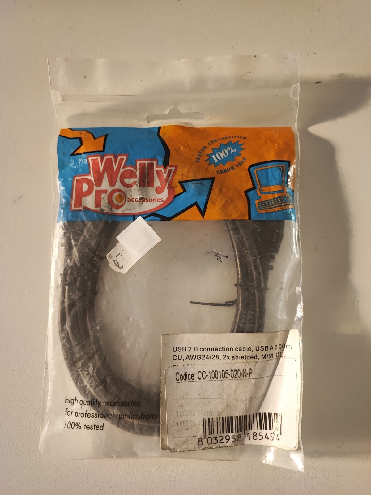 WELLY PRO ACCESSORIES USB 2.0 CONNECTION CABLE CAVO CONNESSIONE