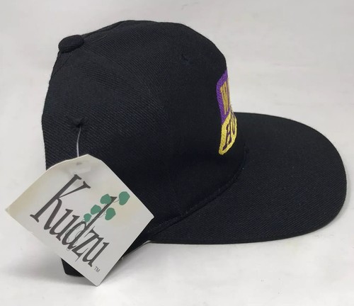 Washington Huskies Snapback Vintage Black Adjustable Hat Cap 90s - Kudzu - New - Picture 3 of 11
