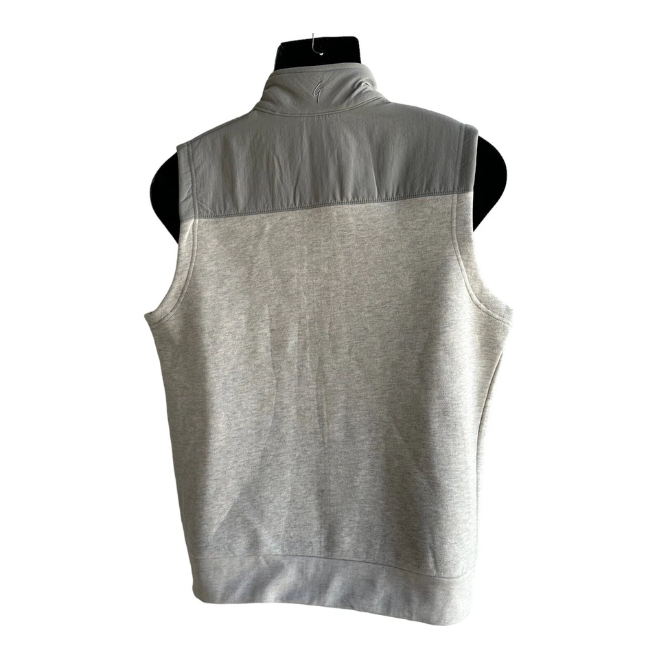 Chaleco GEAR FOR SPORTS Hombre Algodón Gris Cremallera Completa Talla Mediana Foto 3 de 4