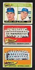 1965 Topps Baseball Team Lot of 3 Cards