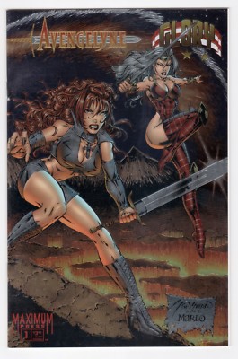 Maximum Press Avengelyne Glory (1995) #1 Chromium Wrap Cover F/VF 7.0