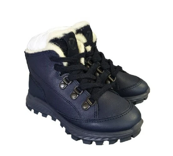 ECCO EXOSTRIKE KIDS Boots Navy SIZE UK 9.5 EU 27 REF BRS