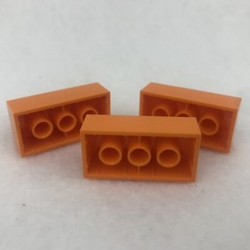 LEGO 3001 Orange Brick 2 x 4 (x3)